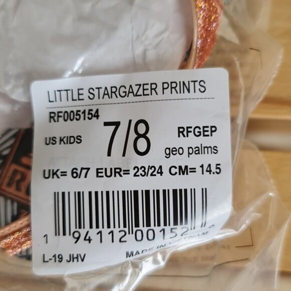 Toddler Girl's Reef Little Stargazer Print Flip Flop - Picture 8 of 9